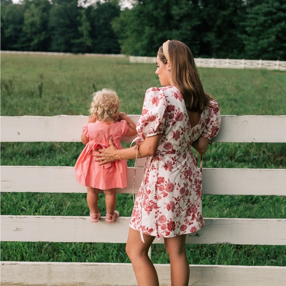 Like new THE VAMPIRE’S WIFE Red Floral Wrapsody Mini Dress - Picture 2 of 16